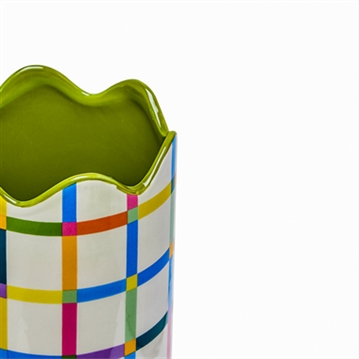 Raspberry Blossom Multi Coloured Vase