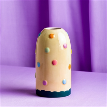 Raspberry Blossom Bobble Multi Coloured Vase