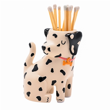Raspberry Blossom Matchstick Holder - Dog