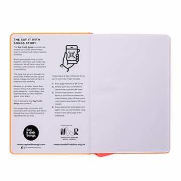 "Don't Worry be Happy" A5 Hardback Notebook - A Song a Day 