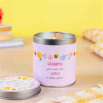Love Life Grandma Candle Tin