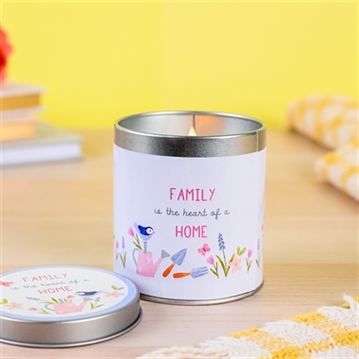 Love Life Family Candle Tin