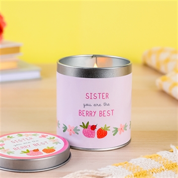 Love Life Sister Candle Tin