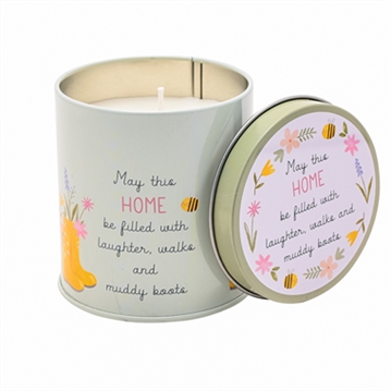 Love Life Home Candle Tin