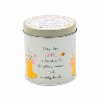 Love Life Home Candle Tin