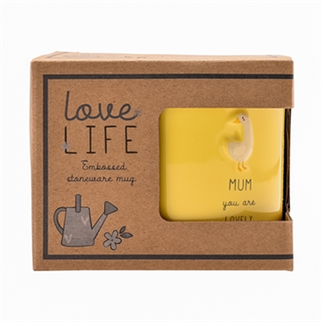 Love Life Mum Embossed Mug