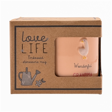 Love Life Grandma Embossed Mug