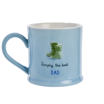 Love Life Dad Embossed Mug