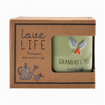 Love Life Grandad Embossed Mug