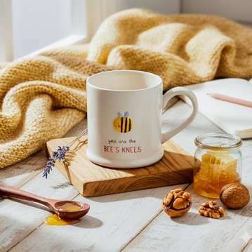 Love Life "You are the Bee's Knees" Embossed Mug