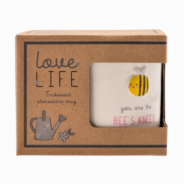 Love Life "You are the Bee's Knees" Embossed Mug