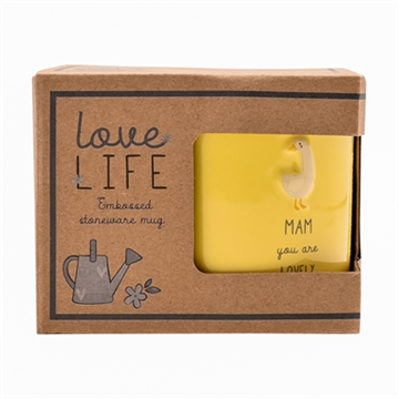 Love Life Mam Embossed Mug