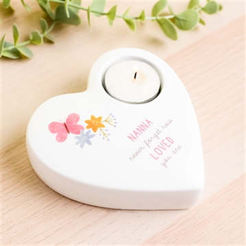 Love Life Ceramic Nanna Tea Light Candle Holder