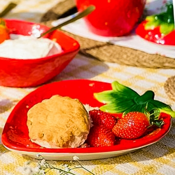 The Cottage Garden Strawberry Plate