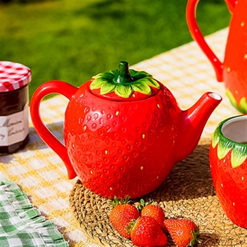 The Cottage Garden Strawberry Teapot