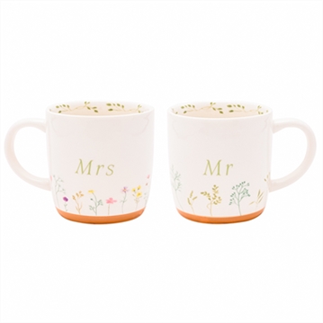 Love Story Mr & Mrs Ceramic Mugs