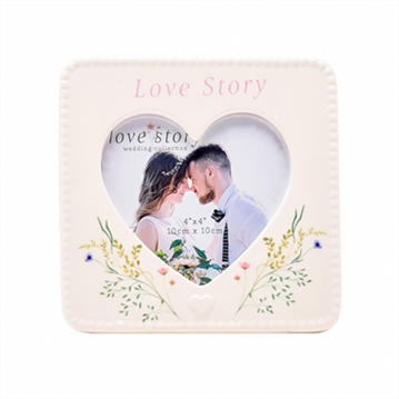 Love Story Ceramic Photo Frame