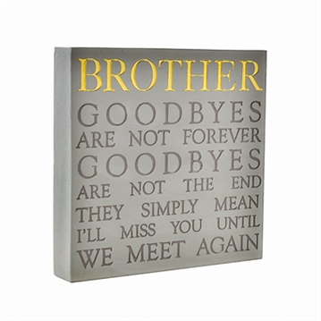 Brother Memorial Square Plaque