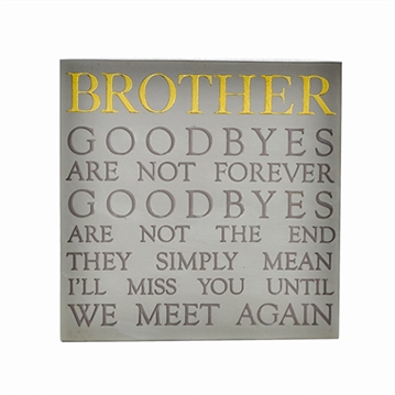 Brother Memorial Square Plaque