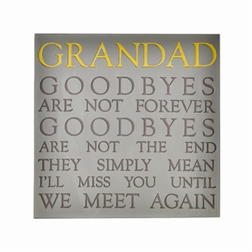 Grandad Memorial Square Plaque