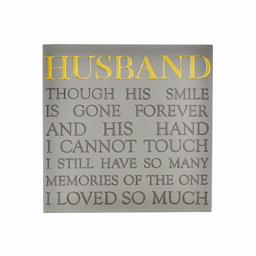 Husband Memorial Square Plaque