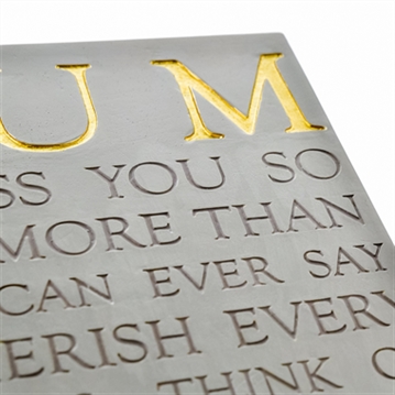 Mum Memorial Square Plaque