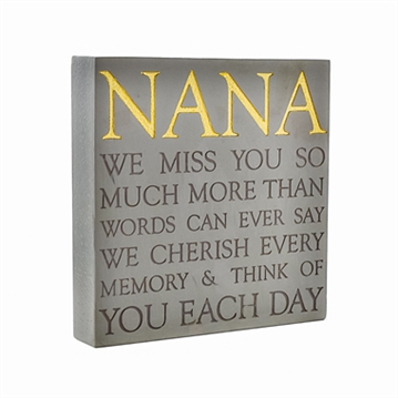 Nana Memorial Square Plaque