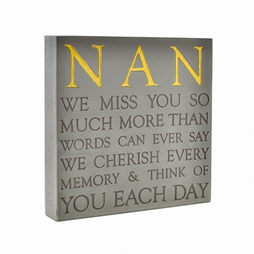 Nan Memorial Square Plaque