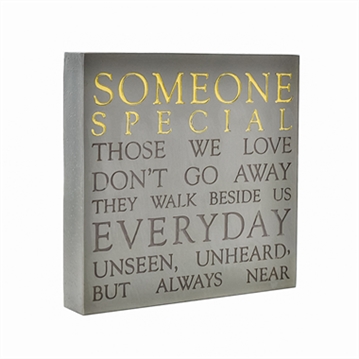 Someone Special Memorial Square Plaque