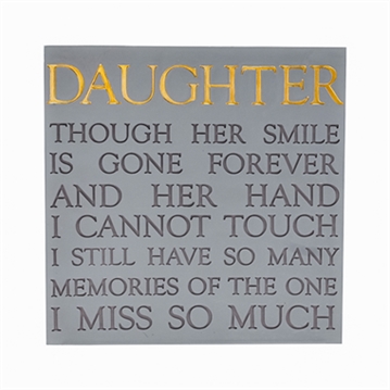 Daughter Memorial Square Plaque