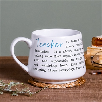 Stoneware Teacher Mug