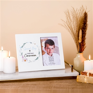 Boy's First Communion Wreath Frame