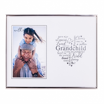 Grandchild Silver Heart Photo Frame