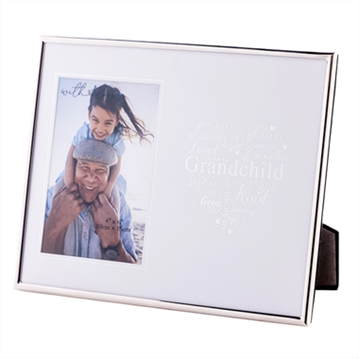 Grandchild Silver Heart Photo Frame