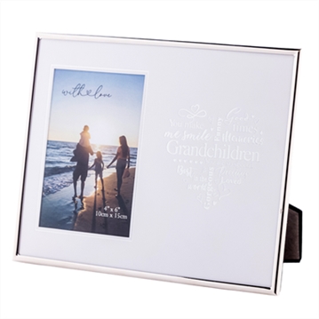 Grandchildren Silver Heart Photo Frame