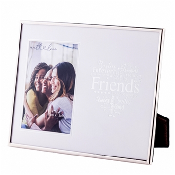 Friends Silver Heart Photo Frame