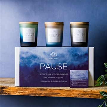 Serenity Pause Set of 3 Candles
