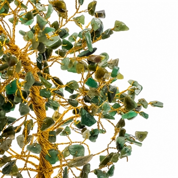 Green "Luck" Gemstone Trees