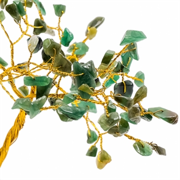Green "Luck" Gemstone Trees