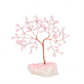 Rose Quartz Gemstone Tree