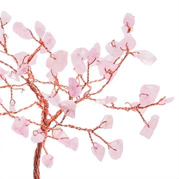 Rose Quartz Gemstone Tree