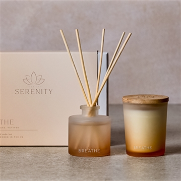 Serenity Breathe Diffuser & Candle Set