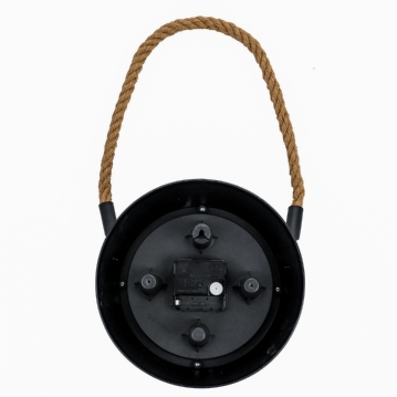 Wall Clock with Rope Hanger