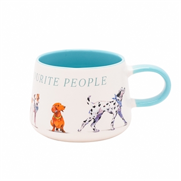 Ling Designs "Dogs Are My Favourite People" Ceramic Mug