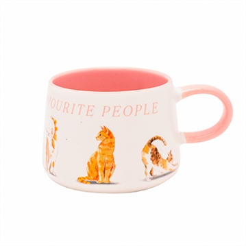 Ling Designs "Cats Are My Favourite People" Ceramic Mug