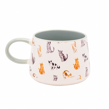 Ling Designs Cat Pattern Ceramic Mug
