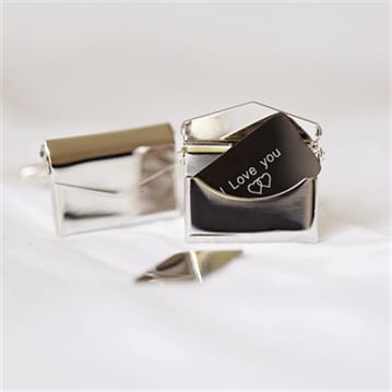 Personalised Secret Message Engraved Cufflinks