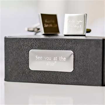 Personalised Cufflinks with Handwriting Engraving