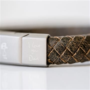 Personalised Antique Style Bracelet with Handwriting/Drawing Engraving