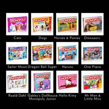 Fun & Novelty Monopoly Board Games